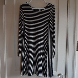 Black and White Striped Dress